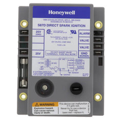 Resideo S87D1038 DIRECT SPARK TIGNITION MODULE. 21 SEC. LOCKOUT. TWO ROD FLAME SENSE. FOR USE WITH 24V GAS VALVE. INCLUDES ALARM TERMINAL.  | Blackhawk Supply