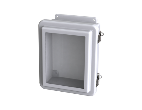 Saginaw SCE-10086FW NEMA 12, 4, 4X | Fiberglass Enclosure W/Window, 11H x 9W x 5D  | Blackhawk Supply