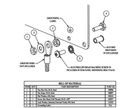 SCE-101966 | NEMA N/A | Grounding Kit (10-32), 2H x 2W x 0D | Saginaw