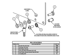 Saginaw SCE-101966 NEMA N/A | Grounding Kit (10-32), 2H x 2W x 0D  | Blackhawk Supply