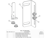 SCE-102022 | Bolt Pack, Standard Defeater Hook | 6 (H) x 8 (W) x 2 (D) | Saginaw