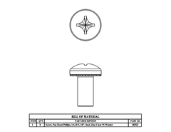 Saginaw SCE-102225 NEMA N/A | Bolt Pack, Subpanel 0.25-20 (8pcs), 3H x 3W x 2D  | Blackhawk Supply