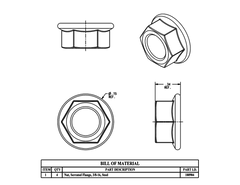 Saginaw SCE-102298 NEMA N/A | Bolt Pack, Subpanel 3/8-16 (4pcs), 2H x 2W x 1D  | Blackhawk Supply