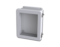 SCE-1210FW | NEMA 12, 4, 4X | Fiberglass Enclosure W/Window, 13H x 11W x 5D | Saginaw