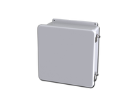 SCE-1212CHQRFG | NEMA 12, 4, 4X | Fiberglass Enclosure, 13H x 13W x 6D | Saginaw