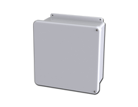 SCE-1212FG | NEMA 12, 4, 4X | Fiberglass Enclosure (Hinged Screw Cover), 13H x 13W x 6D | Saginaw