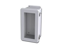 SCE-1407FW | NEMA 12, 4, 4X | Fiberglass Enclosure W/Window, 16H x 9W x 7D | Saginaw