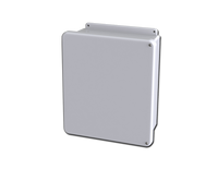 SCE-1412FG | NEMA 12, 4, 4X | Fiberglass Enclosure (Hinged Screw Cover), 15H x 13W x 6D | Saginaw