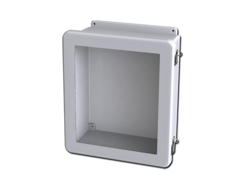 Saginaw SCE-1412FW NEMA 12, 4, 4X | Fiberglass Enclosure W/Window, 15H x 13W x 6D  | Blackhawk Supply