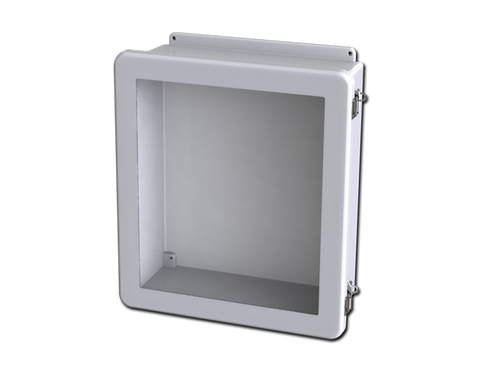 Saginaw SCE-1614FW NEMA 12, 4, 4X | Fiberglass Enclosure W/Window, 17H x 15W x 6D  | Blackhawk Supply