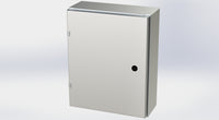 SCE-20EL1606SS6LP | NEMA 3R, 12, 4, 4X | S.S. EL Enclosure, 20H x 16W x 6D | Saginaw