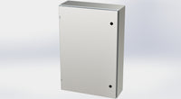 SCE-36EL2408SSLP | NEMA 3R, 12, 4, 4X | S.S. EL Enclosure, 36H x 24W x 8D | Saginaw