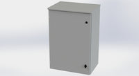 SCE-36R2416LP | NEMA 3R | Type-3R Hinged Cover Enclosure, 36H x 24W x 16D | Saginaw