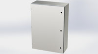 SCE-42EL3012SSLP | NEMA 3R, 12, 4, 4X | S.S. EL Enclosure, 42H x 30W x 12D | Saginaw