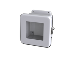 Saginaw SCE-606FW NEMA 12, 4, 4X | Fiberglass Enclosure W/Window, 8H x 8W x 5D  | Blackhawk Supply