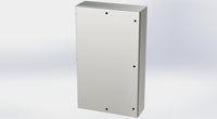 SCE-60EL3612SSLP | NEMA 3R, 12, 4, 4X | S.S. EL Enclosure, 60H x 36W x 12D | Saginaw