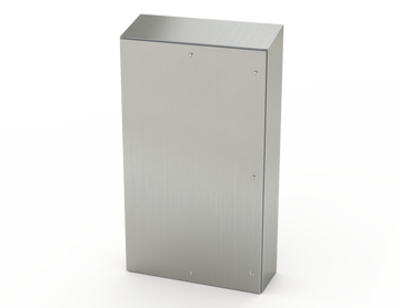 Saginaw SCE-60K3612SSST S.S. Sanitary Sloping Top Enclosure | 60.00"H x 36.00"W x 12.00"D  | Blackhawk Supply