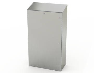 Saginaw SCE-60K3616SSST S.S. Sanitary Sloping Top Enclosure | 60.00"H x 36.00"W x 16.00"D  | Blackhawk Supply