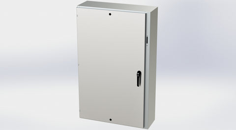 Saginaw SCE-60XEL3712SSLP NEMA 3R, 12, 4, 4X | S.S. XEL Enclosure, 60H x 37W x 12D  | Blackhawk Supply