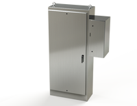 SCE-90XD4018SS | NEMA 3R, 12, 4, 4X | S.S. 1DR XD Enclosure, 90H x 40W x 18D | Saginaw