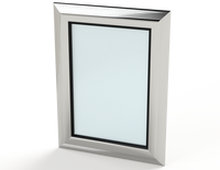 SCE-AW1208SG | Viewing Window - Extruded Aluminum Safety Glass | 16 (H) x 12 (W) x 0.98 (D) | Saginaw