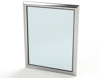 SCE-AW2620SG | Viewing Window - Extruded Aluminum Safety Glass | 30 (H) x 24 (W) x 0.98 (D) | Saginaw