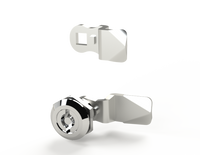 SCE-DL5MDB | NEMA N/A | LATCH, 1/4-TURN w/ 5mm D. BIT INSERT (CHROME), 1H x 1W x 1D | Saginaw