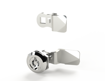 Saginaw SCE-DL5MDB NEMA N/A | LATCH, 1/4-TURN w/ 5mm D. BIT INSERT (CHROME), 1H x 1W x 1D  | Blackhawk Supply