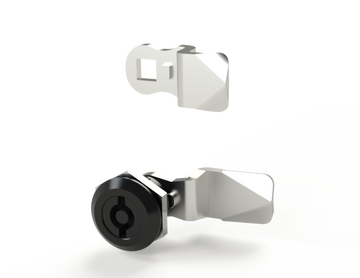 Saginaw SCE-DL5MDBB NEMA N/A | 5mm Double Bit Door Latch W/Key, 1H x 1W x 1D  | Blackhawk Supply