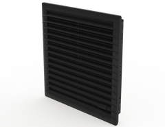 Saginaw SCE-FEG1010 Filter Exaust Grille. Type 3R, 12 Black | 12.72"H x 12.72"W x 1.75"D  | Blackhawk Supply