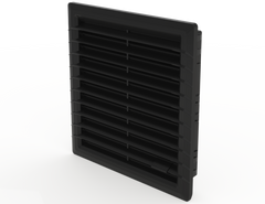 Saginaw SCE-FEG66 Filter Exaust Grille. Type 3R, 12 Black | 10.04"H x 10.04"W x 1.75"D  | Blackhawk Supply