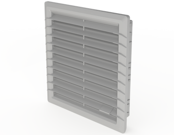 Saginaw SCE-FEG66LG Filter Exaust Grille. Type 3R, 12 RAL 7035 | 10.04"H x 10.04"W x 1.75"D  | Blackhawk Supply