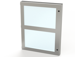 Saginaw SCE-HWK2822SS Kit, S.S. Hinged Window | 28 (H) x 22 (W) x 1.5 (D)  | Blackhawk Supply