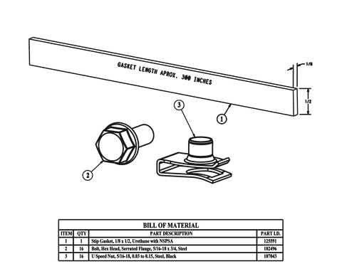 Saginaw SCE-IMSBK NEMA N/A | Bolt Pack, IMS, 9H x 7W x 1D  | Blackhawk Supply