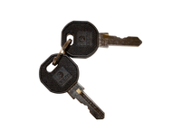 SCE-K333 | NEMA N/A | Keys (Set of 2) for Standard Quarter Turn, 3H x 3W x 0D | Saginaw