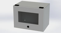 SCE-L9128ELJW | NEMA 3R, 12, 4 | ELJ Trough Window Enclosure, 9H x 12W x 8D | Saginaw