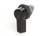 Saginaw SCE-MINQKLB NEMA N/A | Latch, Mini Keylocking Lever Knob (Black), 2H x 2W x 1D  | Blackhawk Supply