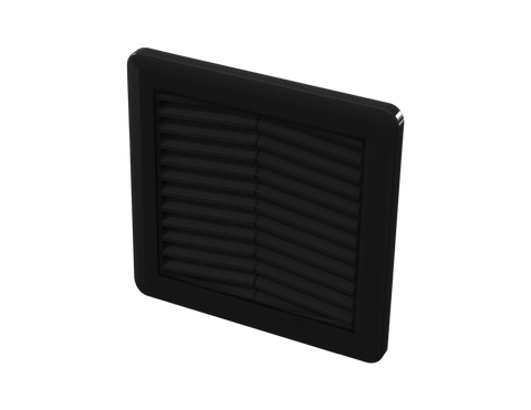 Saginaw SCE-N12FGA44 NEMA IS24 | Filter & Grille Assy. (Black), 6H x 6W x 1D  | Blackhawk Supply