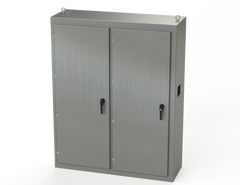 Saginaw SCE-N68EXD5418SS 2DR Enc. Both sides Solid- Provisions for EXD | 68.00"H x 54.50"W x 18.00"D  | Blackhawk Supply