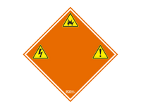 SCE-OCL24 | NEMA N/A | Caution Label with Warning Symbols (Qty 5), 24H x 24W x 0D | Saginaw