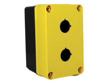 Saginaw SCE-2PBPCIYW Polycarbonate PB Enclosure Yellow  | Blackhawk Supply