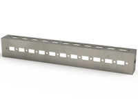 SCK407 | Closed-End Mounting Profile, 1 Line 400 x 45 mm | 1.77