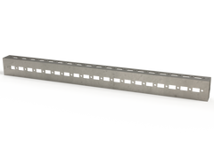 Saginaw SCK607 Closed-End Mounting Profile, 1 Line 600 x 45 mm | 1.77"H x 19.76"W x 1.18"D  | Blackhawk Supply