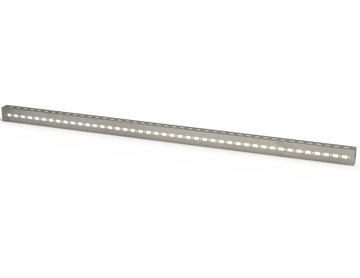 Saginaw SCKC07 Closed-End Mounting Profile, 1 Line 1200 x 45 mm | 1.77"H x 43.39"W x 1.18"D  | Blackhawk Supply