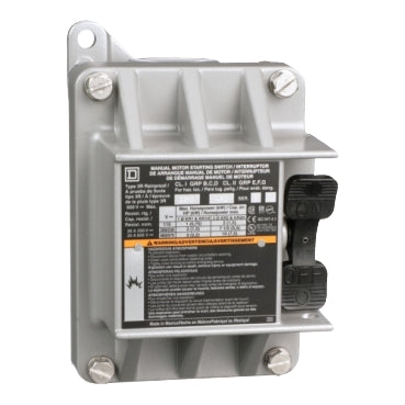 Square D 2510KR2 Single Unit Manual Switch, 20A, NEMA 7 and 9, 3-Pole, Toggle Operated, No Indicator, 600VAC  | Blackhawk Supply