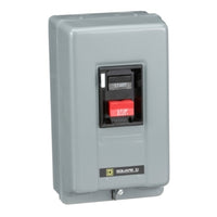 2510MCG1 | Integral Horsepower Manual Starter, NEMA 1, 2-Pole, Push-button, No Indicator, 600VAC | Square D by Schneider Electric