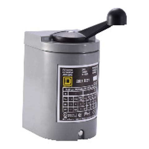 Square D 2601BG1 Reversing Drum Switch, NEMA 1, 600V AC, 250V DC, 3-Poles, Screw Clamp Terminals  | Blackhawk Supply