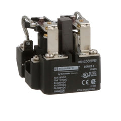 Square D 8501CDO22V60 Power Relay, Type C, DPDT, 2 normally open and 2 normally closed contacts, 20A resistive at 110 VDC, 110 VDC coil  | Blackhawk Supply