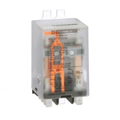 Square D 8501KFR12V20 Plug in relay, Type KF, flange mounted, 1 HP at 277 VAC, 10A resistive at 277 VAC, DPDT, 2 NO, 2 NC, 120 VAC coil  | Blackhawk Supply