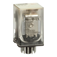 8501KPDR13V53 | Plug in relay, Type KP, tubular, 1 HP at 277 VAC, 10A resistive at 120 VAC, 11 pin, 3PDT, 3 NO, 3 NC, 24 VDC coil | Square D by Schneider Electric